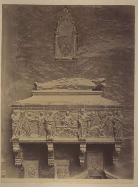 Brogi — Firenze. Tomba d'un patriarca di Aquilea di Agostino da Siena in S. Croce — insieme